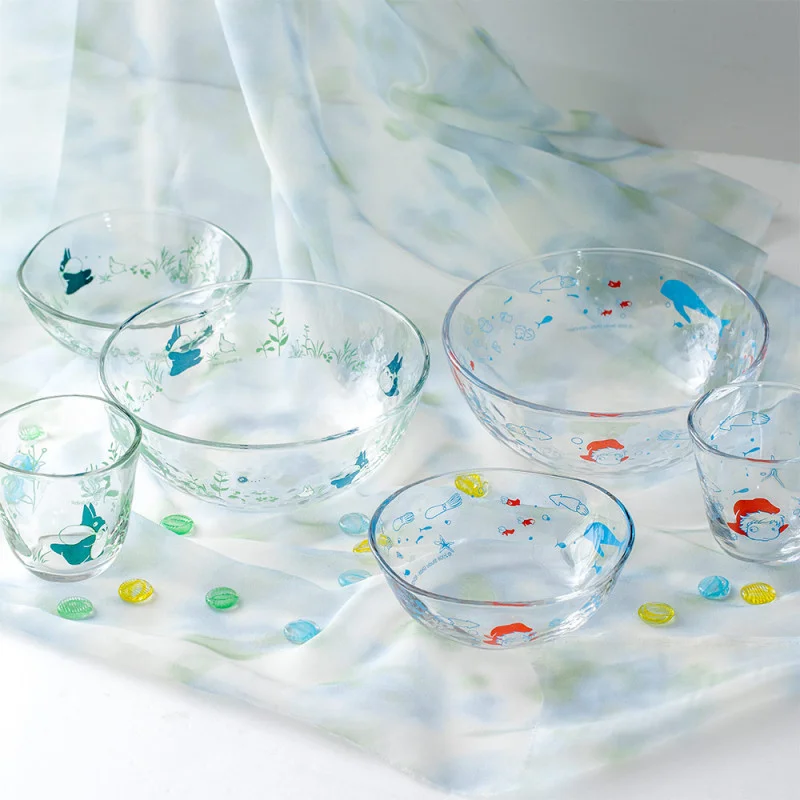 Studio Ghibli Ponyo Glass Bowl 17cm Under the Sea Japan Official