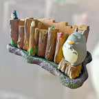 Studio Ghibli My Neighbor Totoro Planter Rare Totoro on a Log Rare Collectable