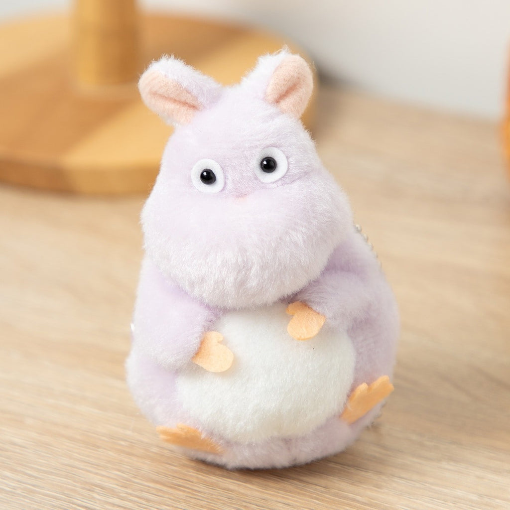 Studio Ghibli Fluffy Plush Charm Keyring Totoro Mononoke Spirited Japan Official