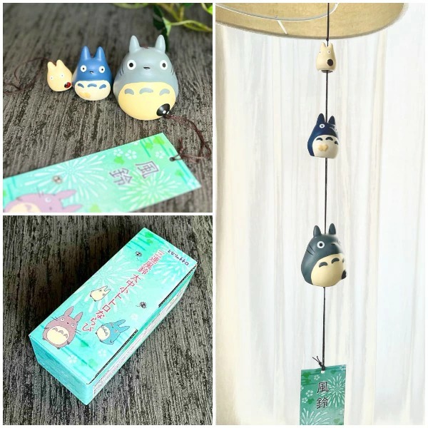 Studio Ghibli My Neighbor Totoro Ceramic Triple Wind Chime Summer Ornament