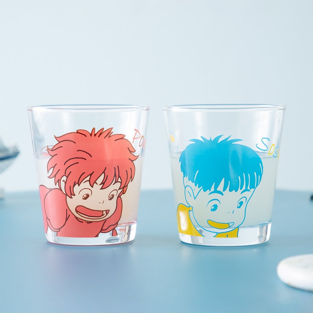 Studio Ghibli Ponyo & Sosuke Pair Glasses Set – Ramen Design  Made in Japan