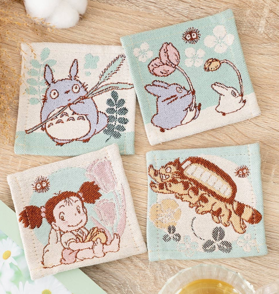 Studio Ghibli My Neighbor Totoro – Gobelin Woven Coaster Set (4 Pieces)
