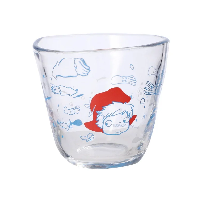 Studio Ghibli Ponyo on the Cliff Transparent Glass Cup (Ponyo Under the Sea)