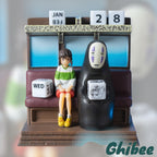 Studio Ghibli Spirited Away Perpetual Calendar  Chihiro  No-Face Scene Figurine