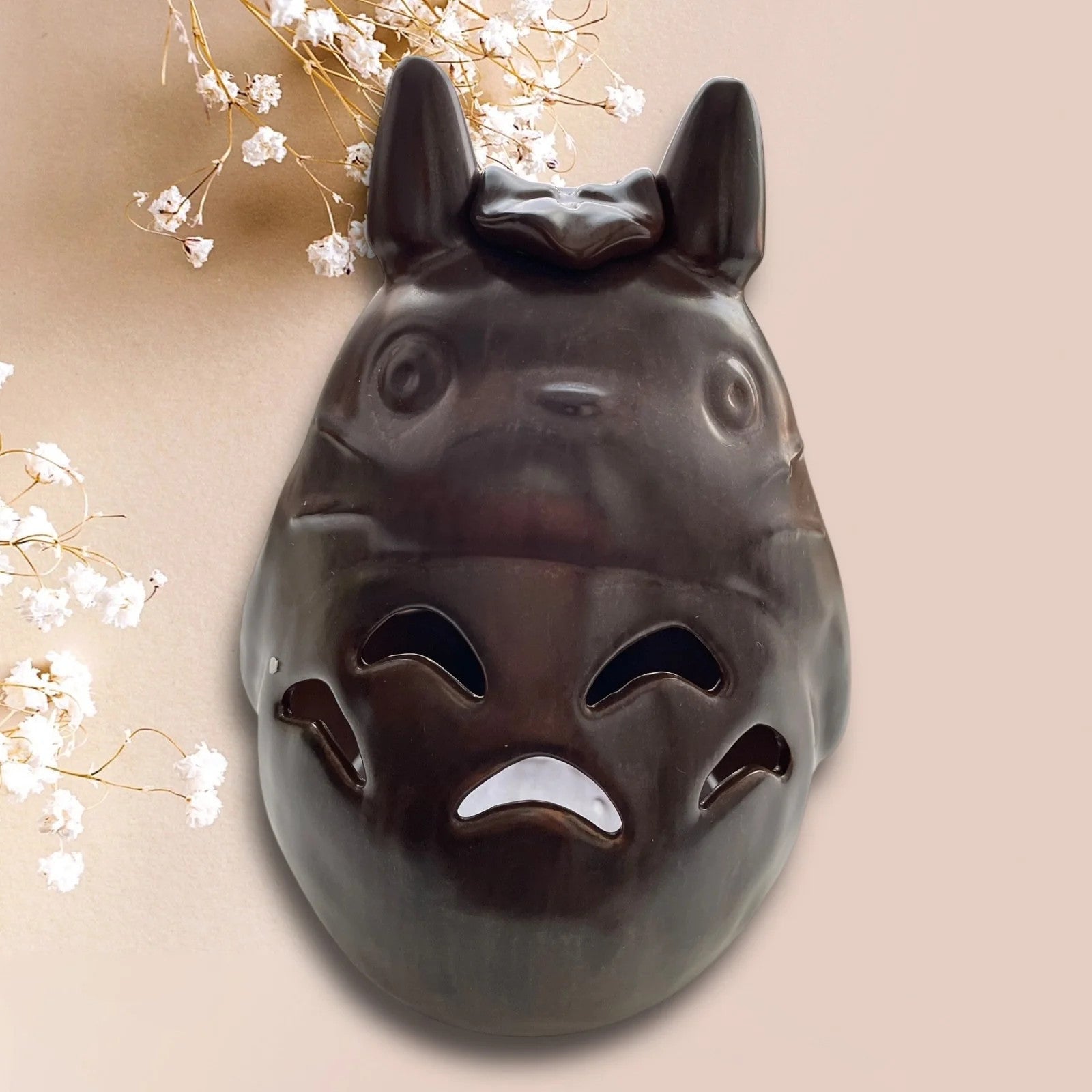 Studio Ghibli My Neighbor Totoro Incense Pot & LED Lantern Ceramic Figurine Rare
