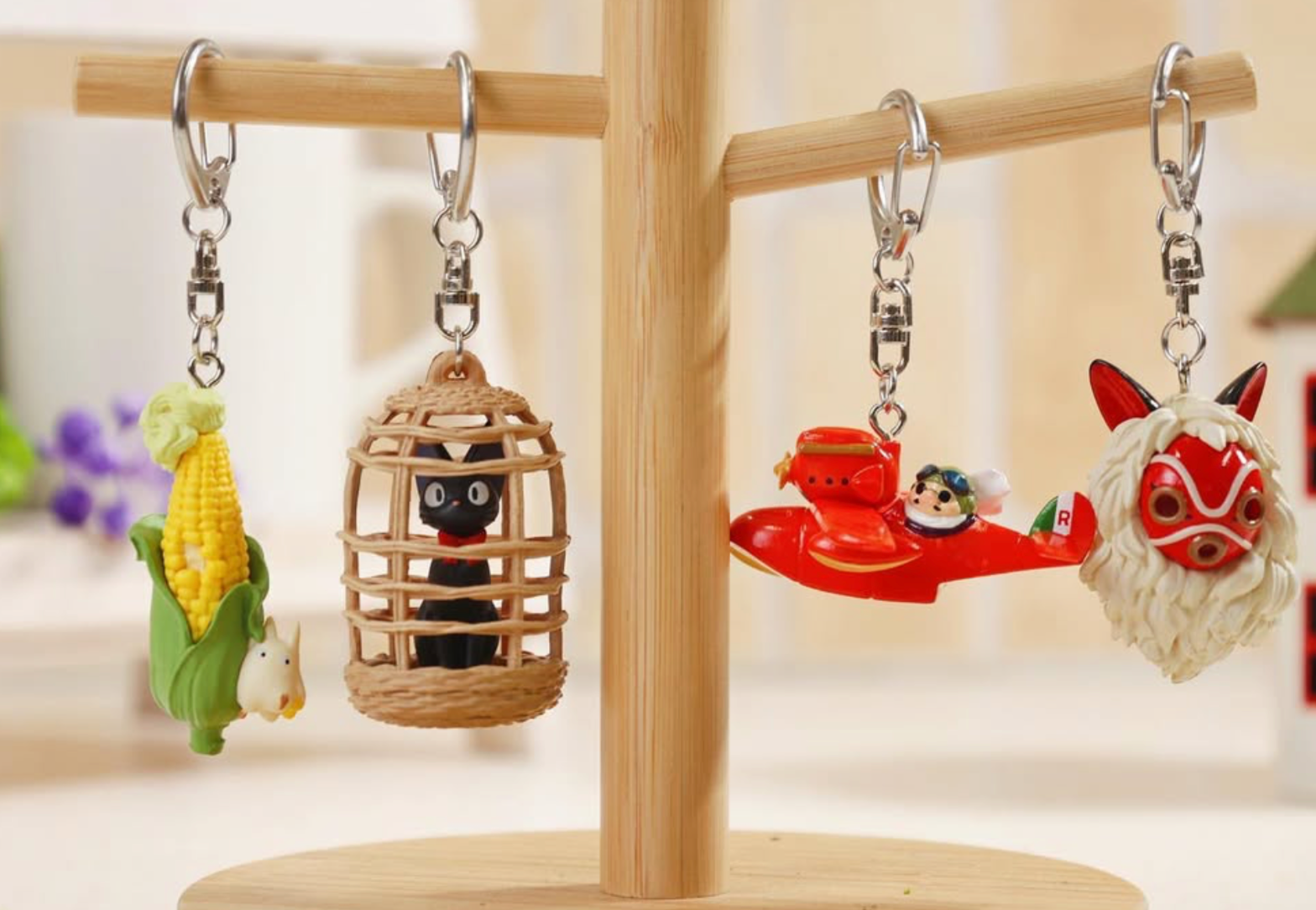 Studio Ghibli Official 3D 360 Keyring Character Charm Howl Ponyo 9 Styles Japan