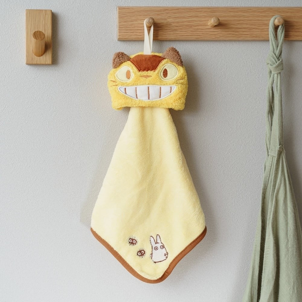 Studio Ghibli Micro Loop Towel Totoro, Jiji, Catbus, No-Face 25x25cm