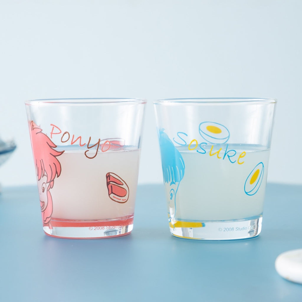 Studio Ghibli Ponyo & Sosuke Pair Glasses Set – Ramen Design  Made in Japan