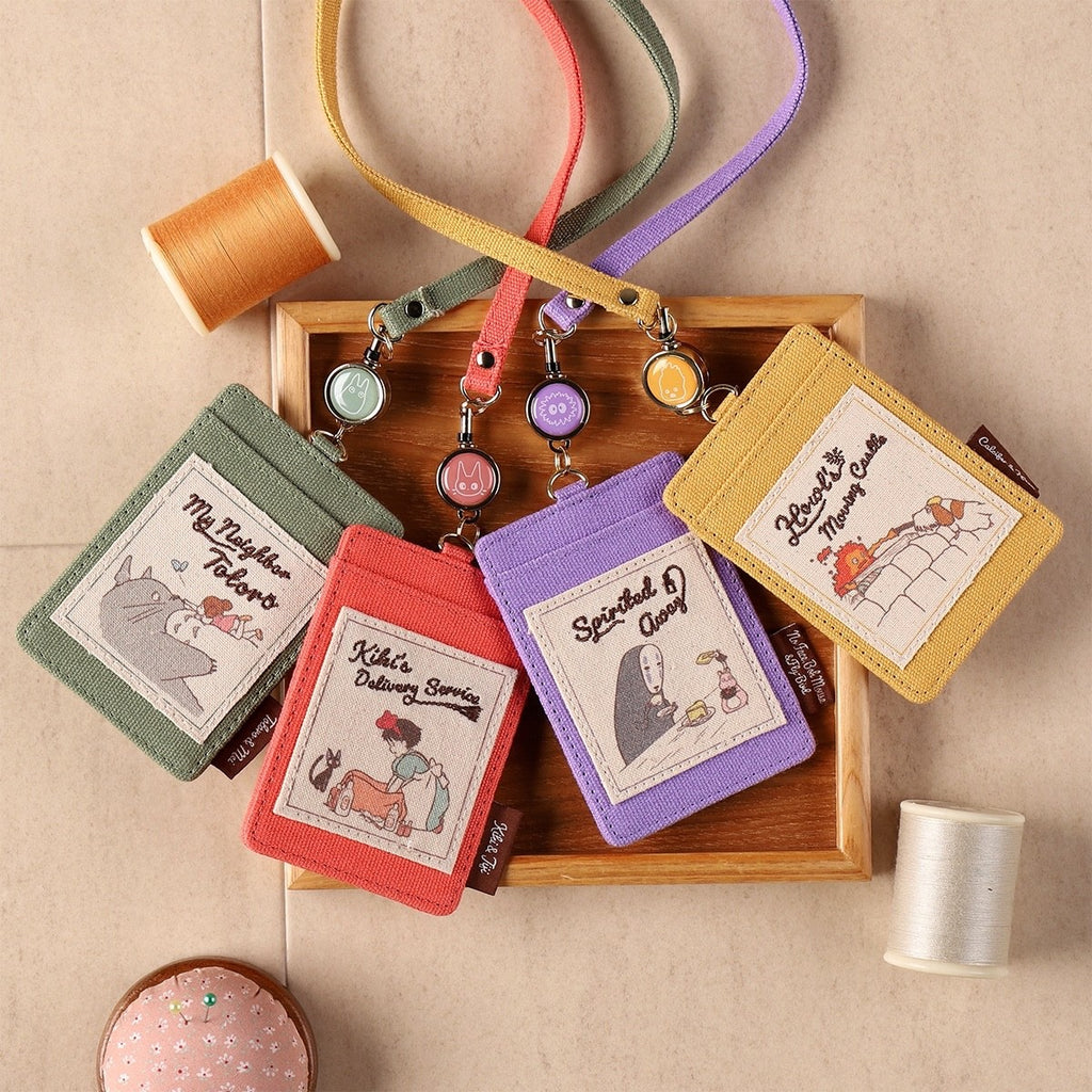 Studio Ghibli Collection Pass Case Card Holder Howl Totoro Kiki Spirited Away