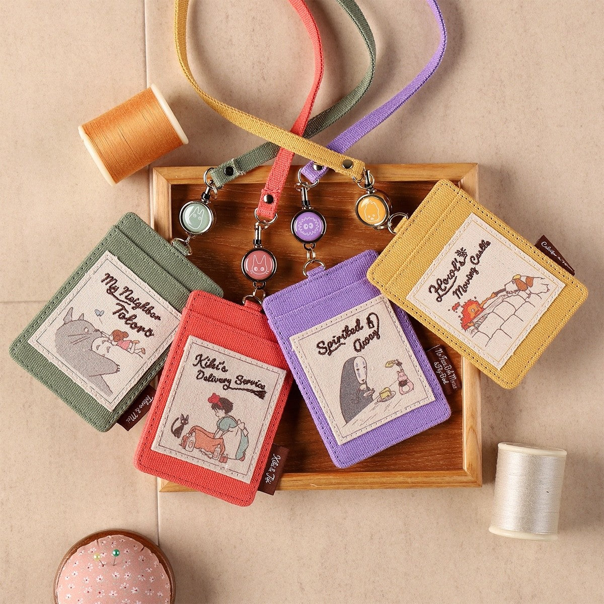 Studio Ghibli Collection Pass Case Card Holder Howl Totoro Kiki Spirited Away