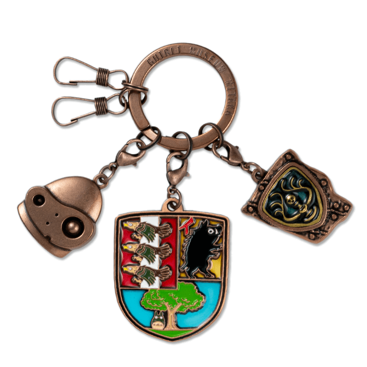 Studio Ghibli Museum Original Emblem Keychain Catbus Robot Soldier