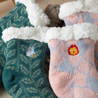 Studio Ghibli Room Socks – Warm Fleece-Lined Indoor Socks Howl’s  JiJi