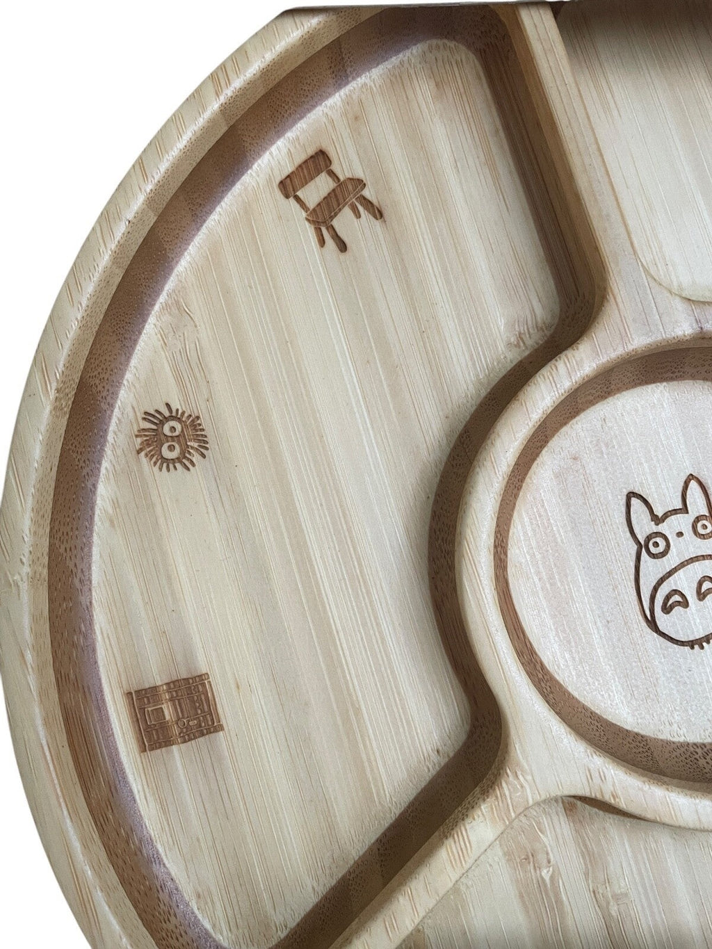 Studio Ghibli Museum Exclusive Totoro Bamboo Plate Set Rare Collectable Gift