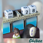 Studio Ghibli Spirited Away Perpetual Calendar  Chihiro  No-Face Scene Figurine