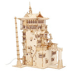 Studio Ghibli Spirited Away Wooden – The Bathhouse (Aburaya) with LED Light
