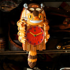 Official Studio Ghibli Totoro Catbus Pendulum Wall Clock GBL Moving Eyes Tail