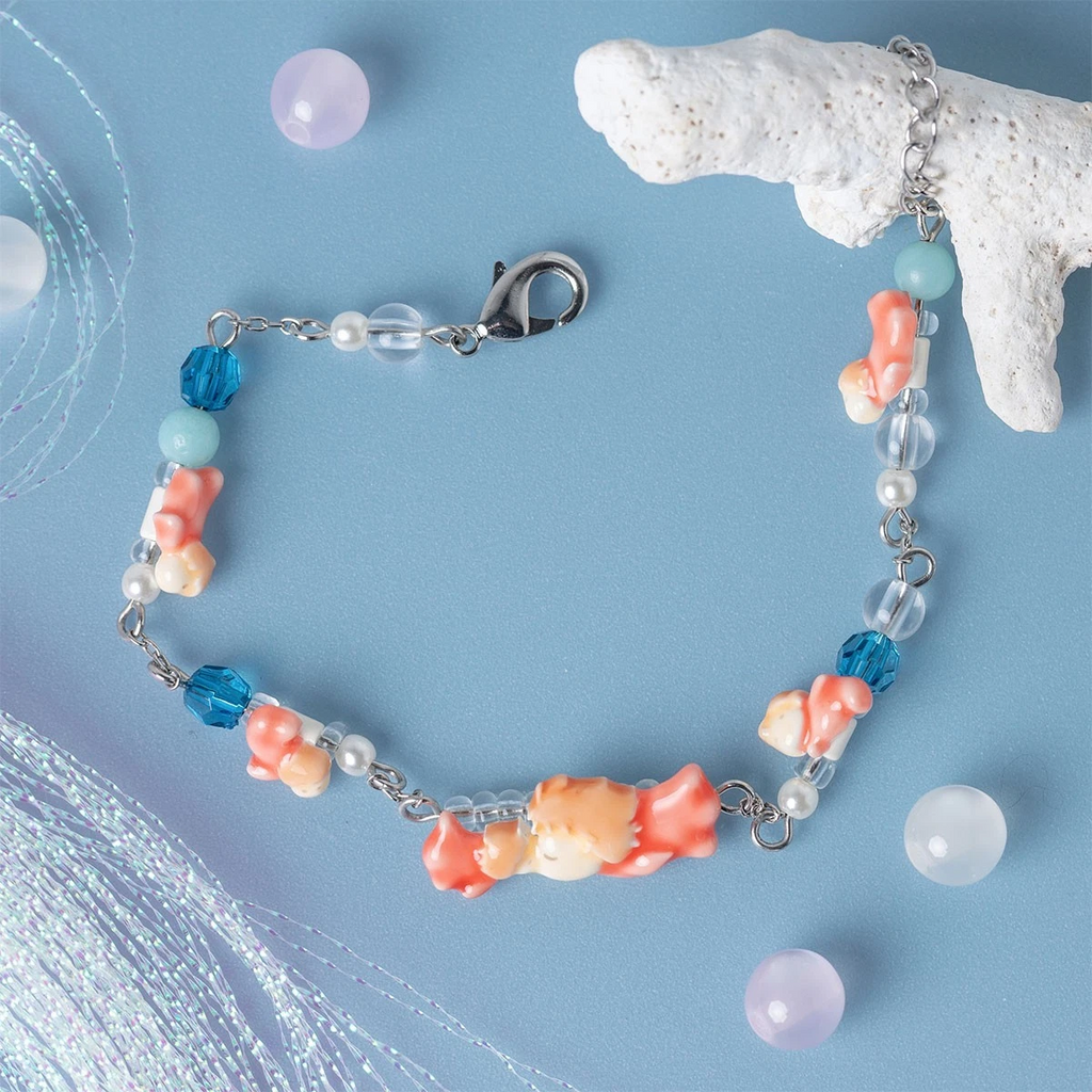 Studio Ghibli Ponyo Mori no Ponpone Beaded Bracelet Adjustable Jewellery Gift