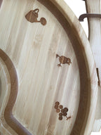 Studio Ghibli Museum Exclusive Totoro Bamboo Plate Set Rare Collectable Gift