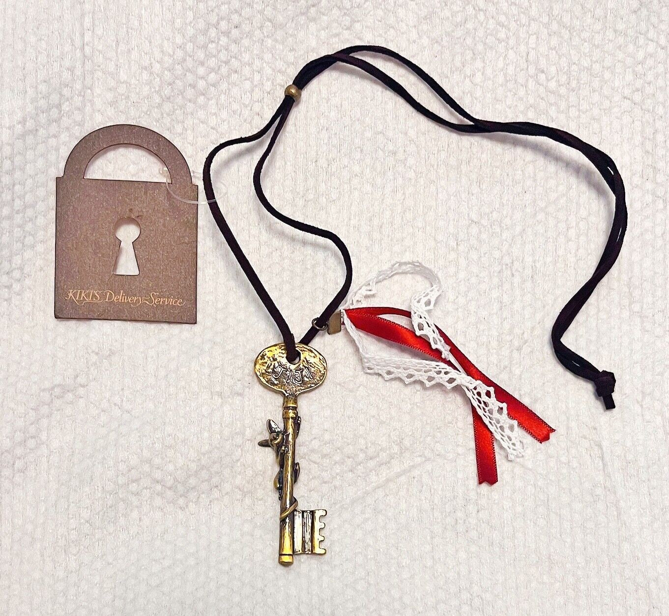 Studio Ghibli Kiki’s Delivery Service Antique Key Bag Charm Necklace Rare