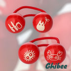 Studio Ghibli Totoro Mei Hair Tie Set 2pcs Red Acrylic Hair Bands Kids Gift