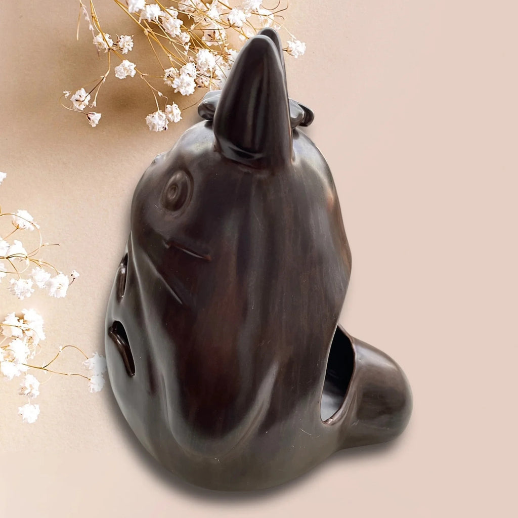 Studio Ghibli My Neighbor Totoro Incense Pot & LED Lantern Ceramic Figurine Rare