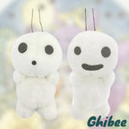 Studio Ghibli Princess Mononoke Kodama Baby Toy – Pull String Rattle set of 2