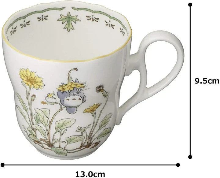 Studio Ghibli Noritake Totoro Bone China Mug Set Mushroom & Grass Motif Gift Box