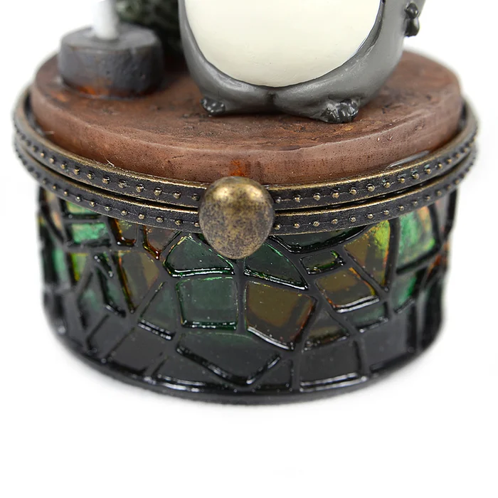 Studio Ghibli Totoro Bus Stop Scene Trinket Box Diorama Rare Collectable