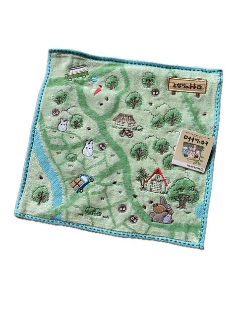 Studio Ghibli Mini Towel 25x25cm 100% Cotton Totoro Laputa & More Japan