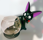Studio Ghibli Kiki’s Delivery Service Jiji Glass Holder Rare Colletable