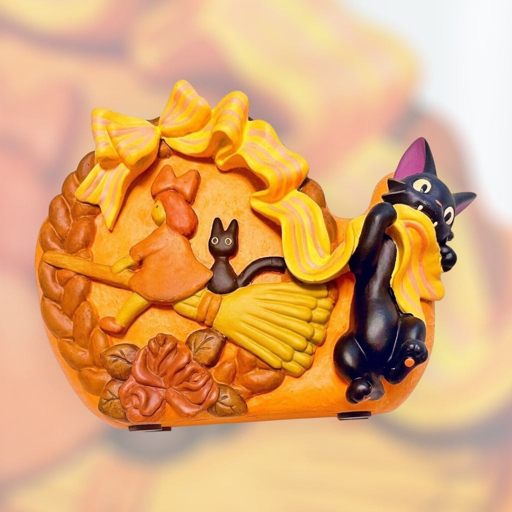 Studio Ghibli Kiki Delivery Service Jiji Tape Dispenser Pan Wreath Ceramic Large