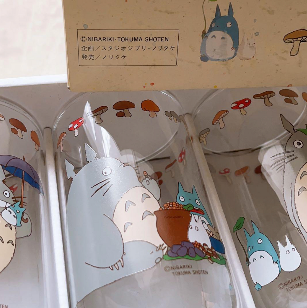 Studio Ghibli Noritake My Neighbor Totoro Juice Glass Set of 5 – Rare