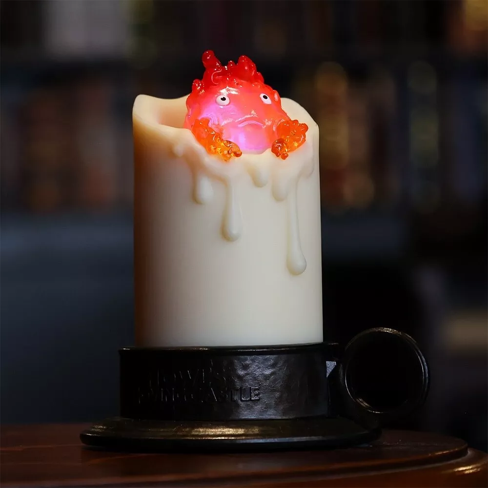 Studio Ghibli Howl’s Moving Castle Calcifer Flickering Candle Light Collectible