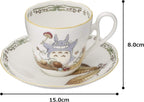 Studio Ghibli Noritake Totoro Tea Coffee Cup Saucer Set Collectable Gift
