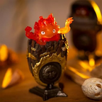 Studio Ghibli Howl’s Moving Castle Calcifer Ring Collection | Full Box Set of 6