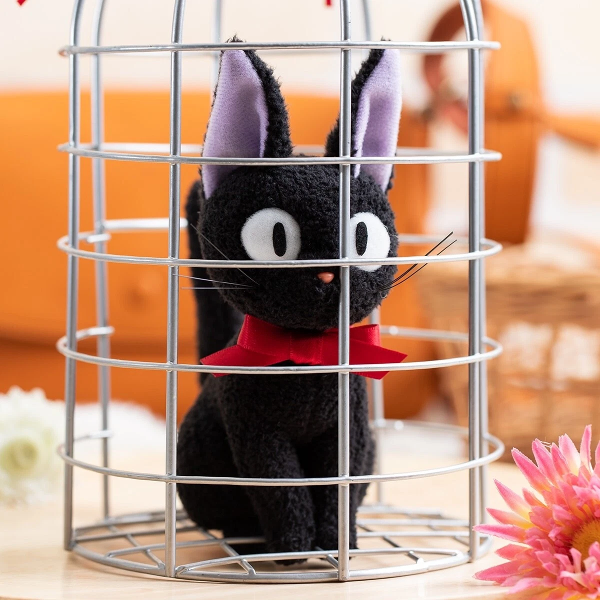 Studio Ghibli Kiki’s Delivery Service Plush Gigi in Basket M Size Official Japan