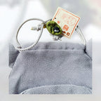 Studio Ghibli Large Totoro Drawstring Bag Chirimen Fabric Japan Gift Pouch
