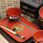 Studio Ghibli Spirited Away Lacquer-Style Tray – Traditional Japanese Design