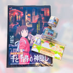 Studio Ghibli Spirited Away Stationery Gift Set File Notes Stamp Tape 4 Item