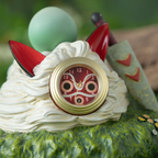 Studio Ghibli Princess Mononoke San Mask Mini Desk Clock Kodama Collectable