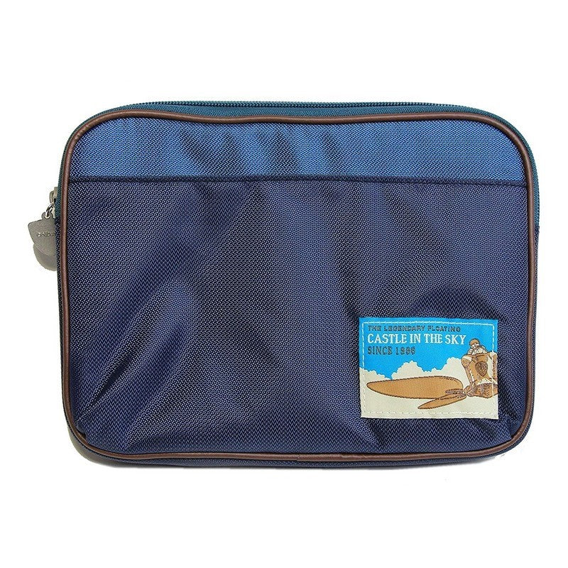 Studio Ghibli Laputa Castle Sky Flapter Cushion Tablet Pouch Navy Benelic