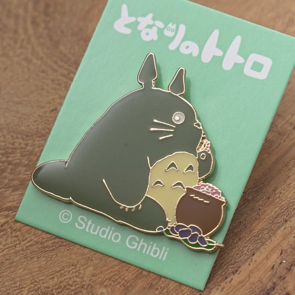 Official Studio Ghibli Ename Pin Badge 38 Designs Totoro Howl Ponyo & More Japan
