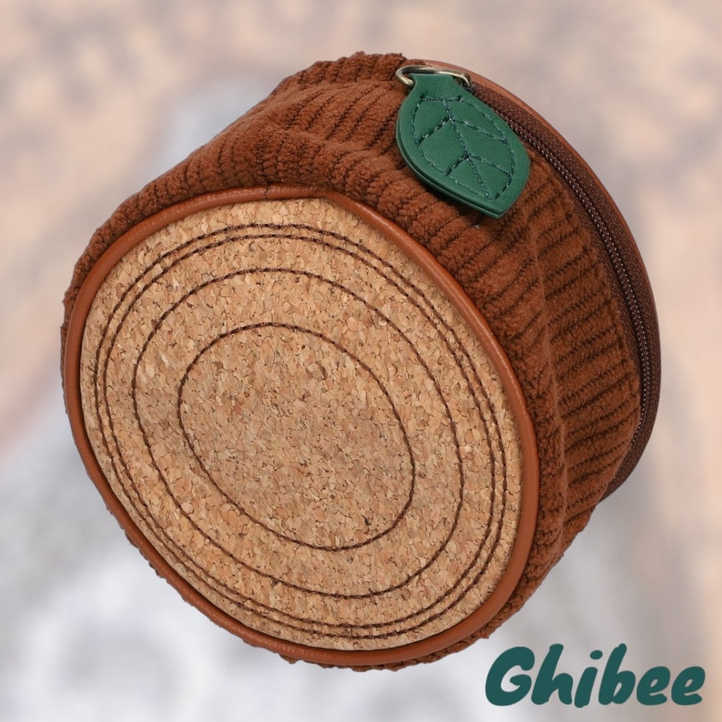 Studio Ghibli My Neighbor Totoro Log Style Pouch S Size Corduroy and Cork Design