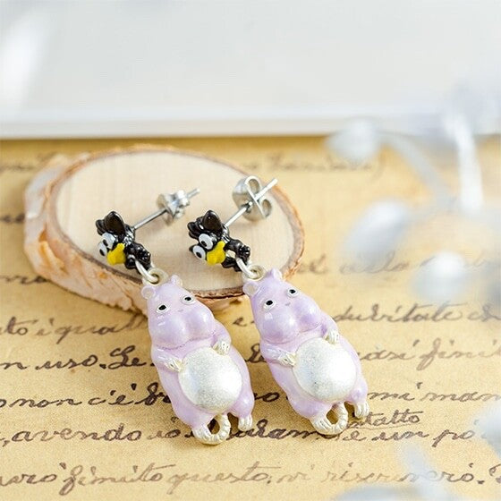 Studio Ghibli Earrings Totoro Mononoke Laputa Spirited Away Donguri Closet