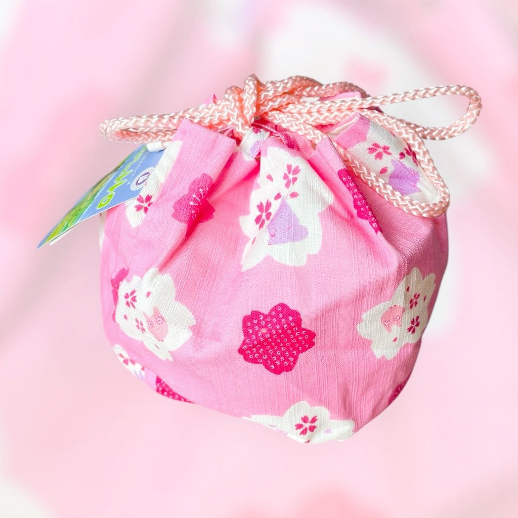 Studio Ghibli My Neighbor Totoro Sakura Drawstring Bag Pink Cherry Blossom