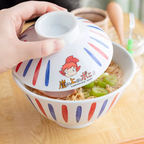 Studio Ghibli Ponyo Ramen Bowl with Lid Official Ceramic Donburi Japan