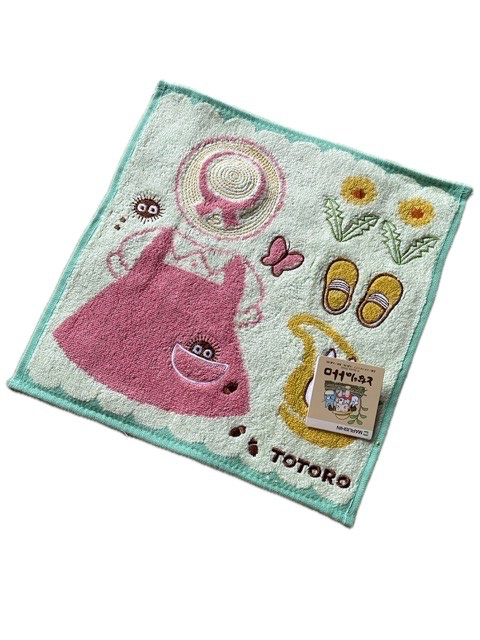 Studio Ghibli Mini Towel 25x25cm 100% Cotton Totoro Laputa & More Japan