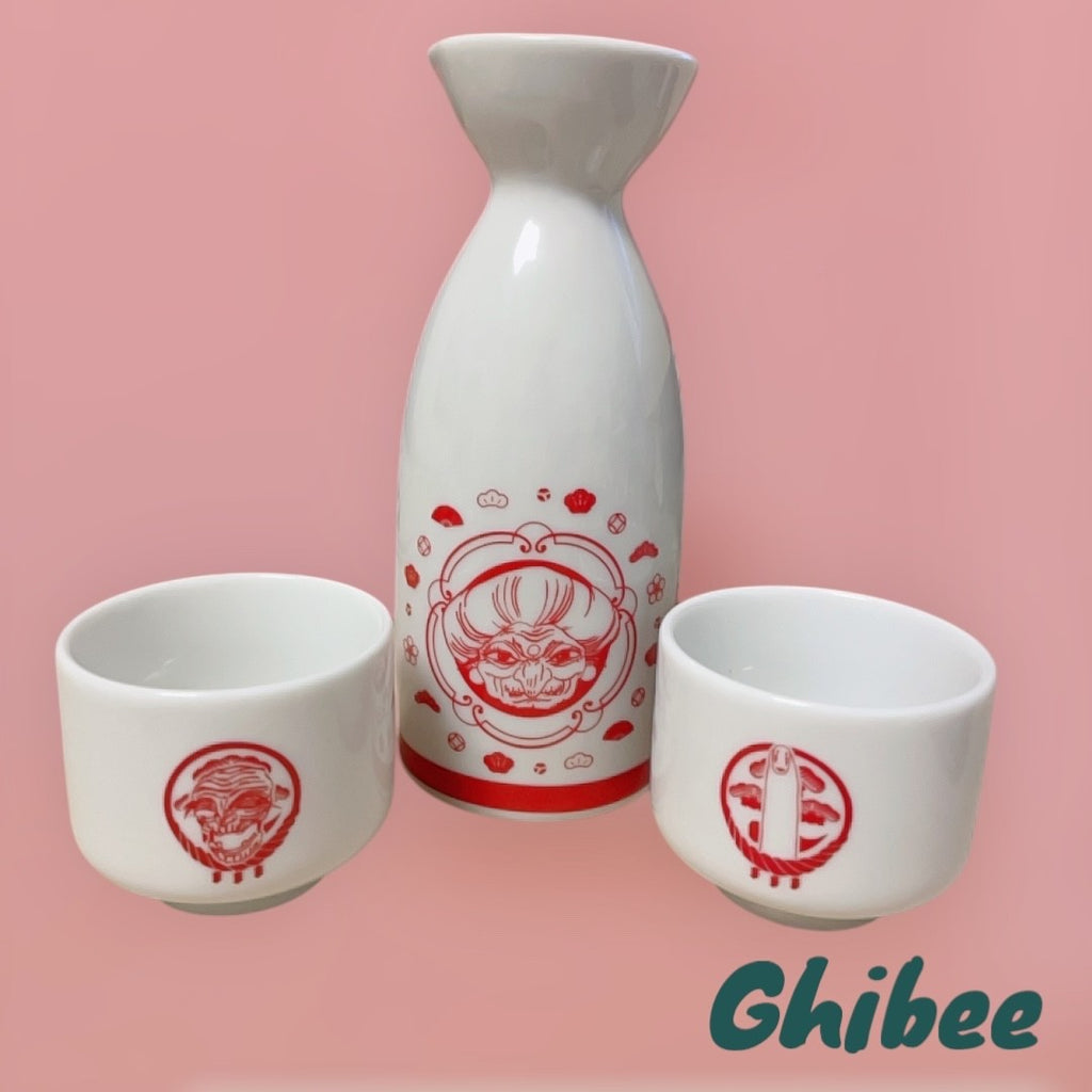 Studio Ghibli Spirited Away Sake Set Tokkuri Ochoko Exhibition Exclusive Japan