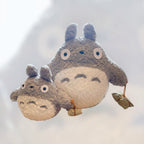 Studio Ghibli My Neighbor Totoro Plush Fluffy Seed Bundle in Hand Edition Rare