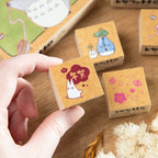 Studio Ghibli Stamp Set Totoro Kiki Jiji Spirited Away Rubber Stamps Japan